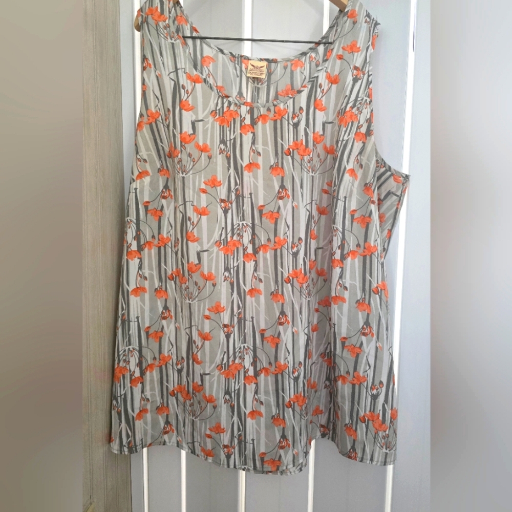 Faded Glory Tank top Blouse size 3x
